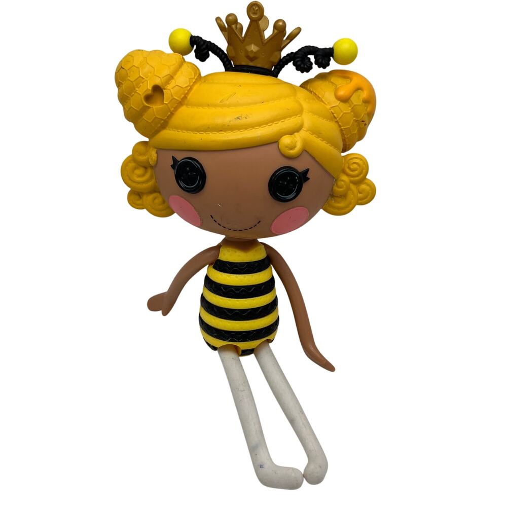 Lalaloopsy Royal T Honey Stripes Bee Full Size Doll Yellow Black Bee Crown FLAW